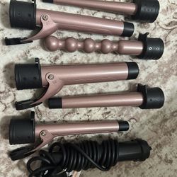 Interchangeable Curling Iron 5 Different Sizes