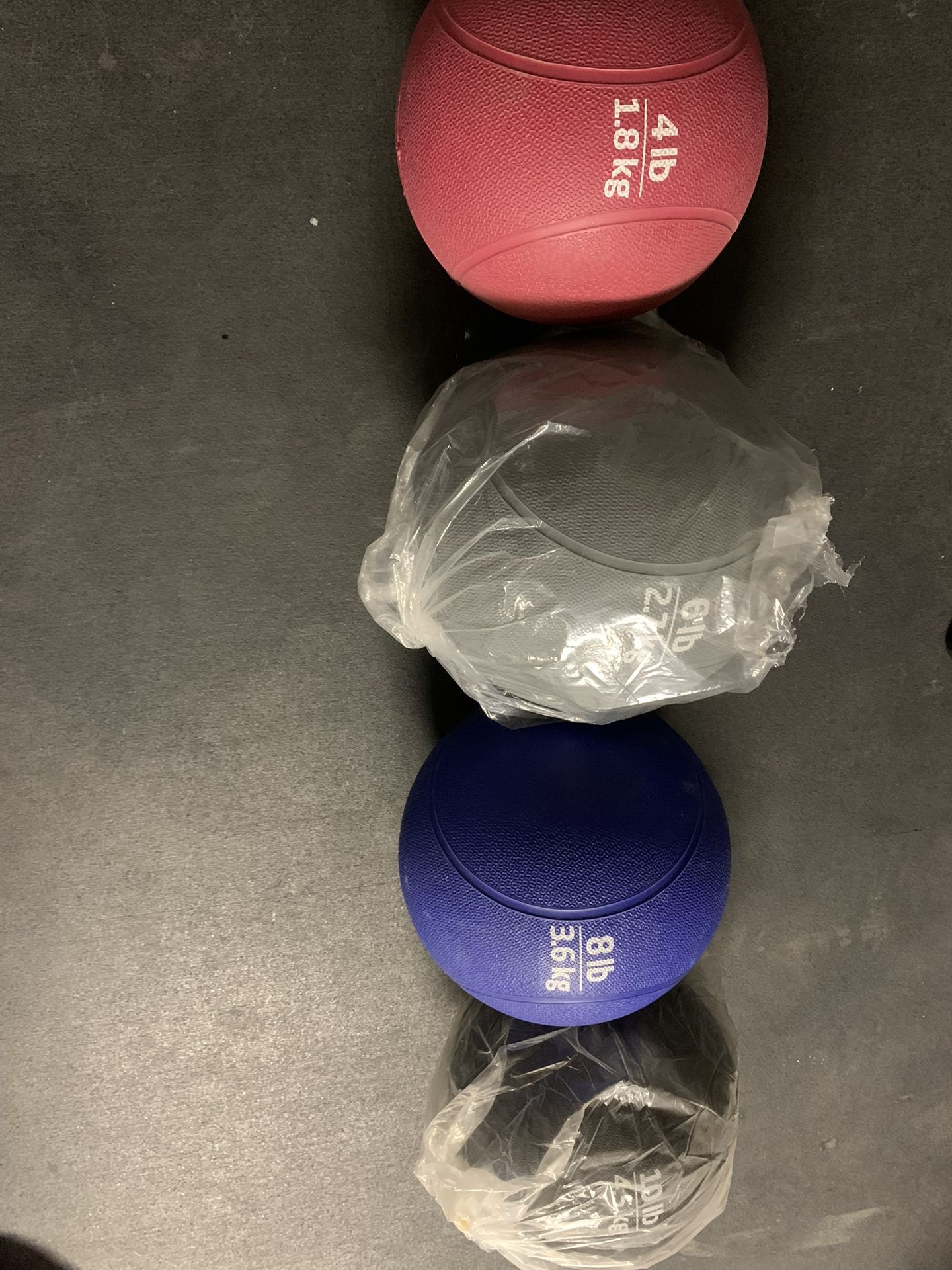 Medicine Balls 4, 6, 8 And 10 Pounds