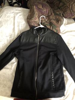 Structure Leather Jacket