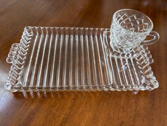 Vintage Hazel Atlas Imperial Glass Snack and Sip Tea Sets (Set of 17!)