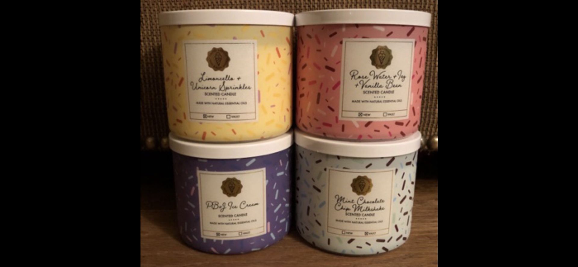B&BW Candle Collection set of 4- Not Sold in Stores anymore