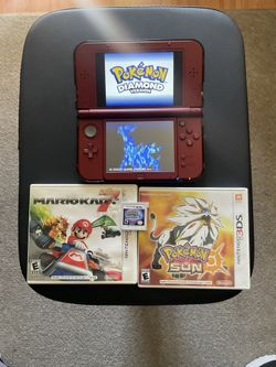 Nintendo New 3DS XL Red System Very Good Condition
