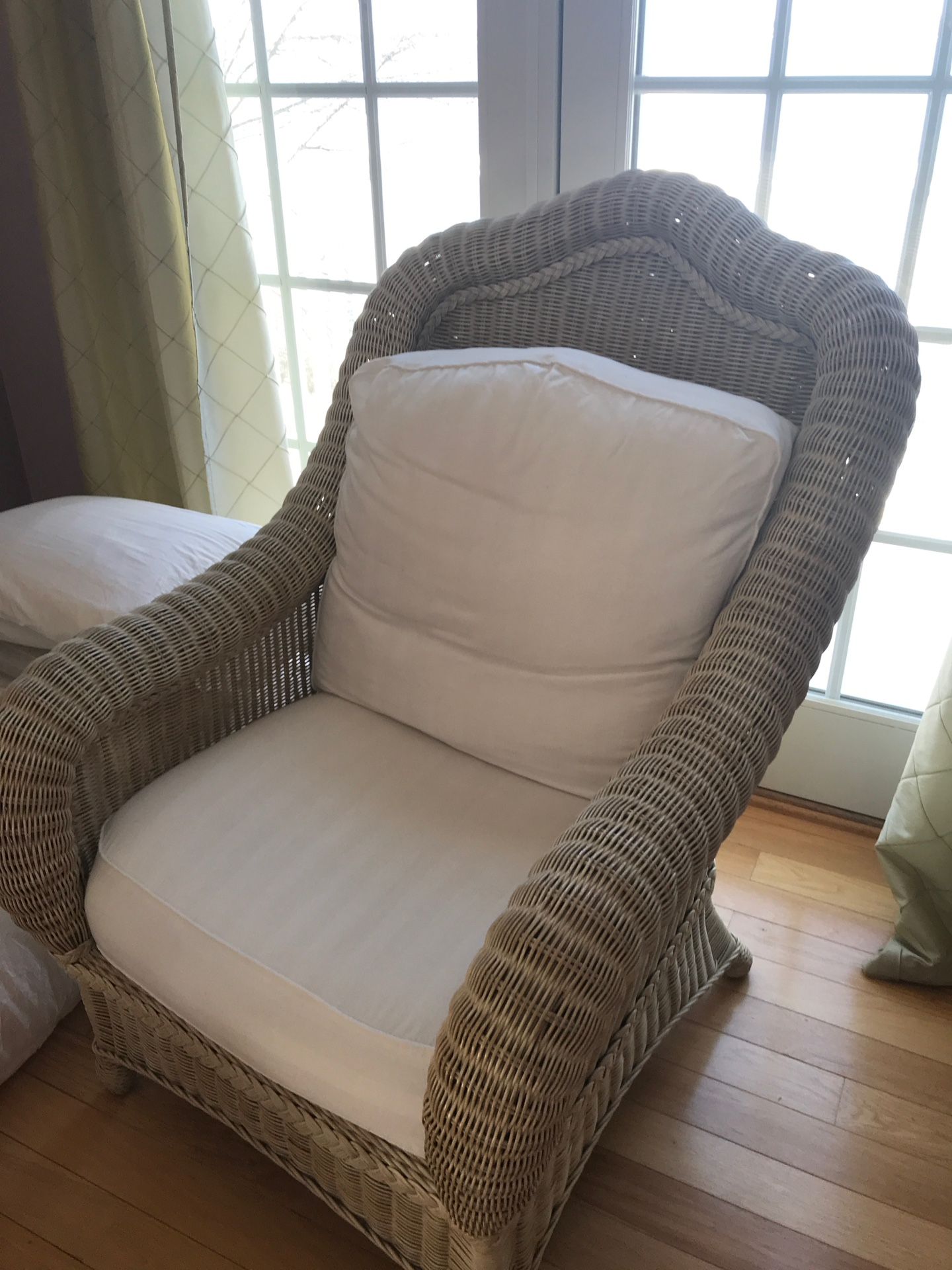 Ethan & Allen Brand New Wicker Chair