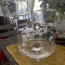 3 Soportes Para Pásteles De Qristal