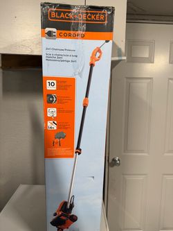 BLACK+DECKER 10" Corded 2-in-1 Chainsaw & Pole Saw - New Open Box