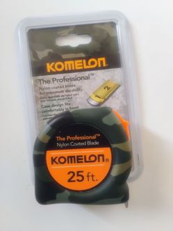 Komelon Camouflage Tape measure. 25 Feet.