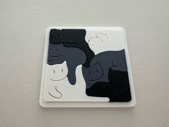 3D Printed Crowded Cats Puzzle