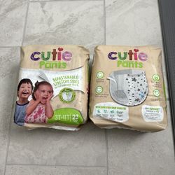 Cutie Pants Training Pants 3T-4T Lot Of 2 Packs (23 Per Pk)