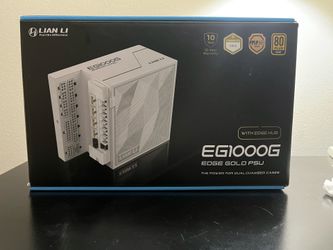 Lian Li Edge EG1000G 1000W 80+ Gold Modular PSU (White) - ATX 3.1 / PCIe 5.1