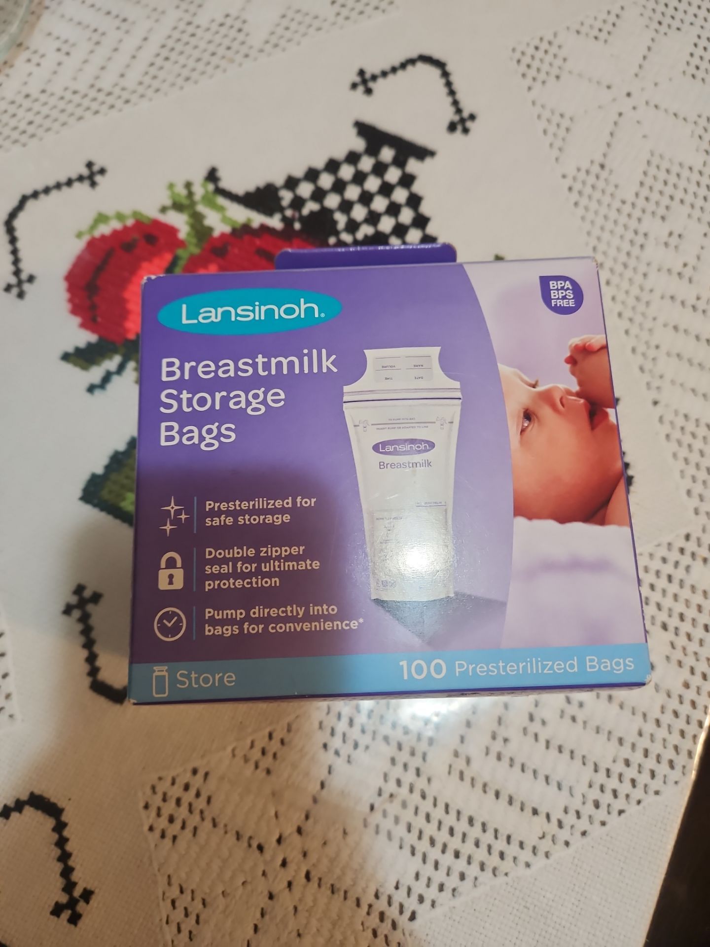 Breastmilk storage bags