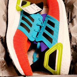 Size 9.5 Mens Adidas Ultra Boost 20 “What The” Multicolor Running Shoes GV7164.
New with box.
