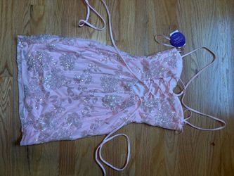 Floral sequin mini dress with tags, Excellent condition