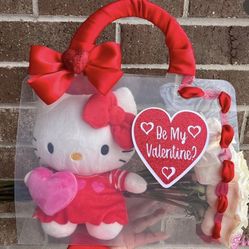Hello Kitty Clear Bag With Roses /valentines Order 