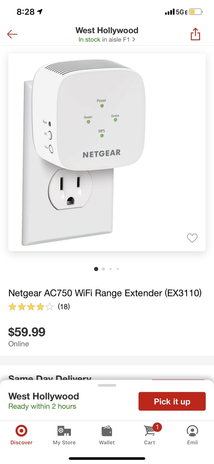 Netgear Ac750 WiFi Extender