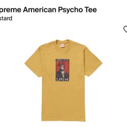 Supreme American Psycho Sz Med (mustard Yellow)