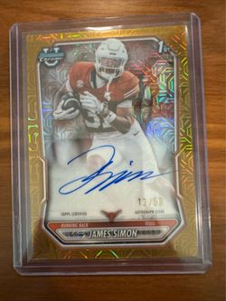 James Simon Bowman Chrome 1st Auto Gold Refractor 13/50
