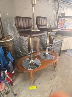 Brown Bar Stools.