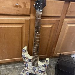 Blue Ribbon Electric Guitar