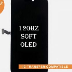 120Hz Soft OLED Display LCD Touch Screen Digitizer Frame For Iphone 14 Pro Max 
