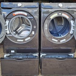 Washer And Eléctric Dryer Samsung Lavadora Y Secadora Electrica 