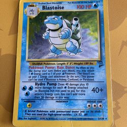 Blastoise Base Set 2