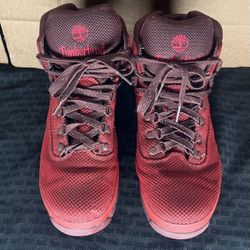 Red Timberland Euro Hiker Cordura Boots - Size 10