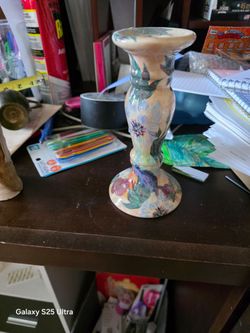 Candle stick lescal signed