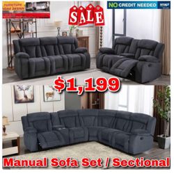 Sofa Set Or Reclining Set On Sale