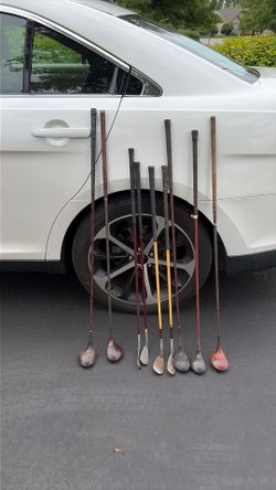 Vintage golf clubs