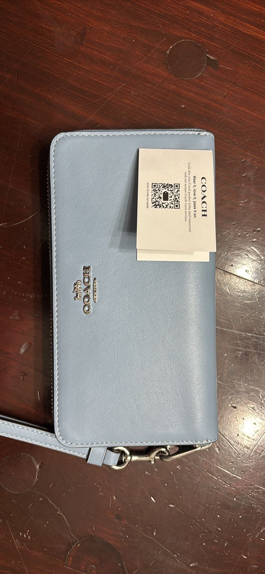 Real Coach Light Blue Wallet