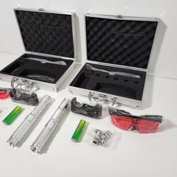 2pcs Halberd Head Hunting High Power Green & Red Beam L. Pointer Adjustable Light