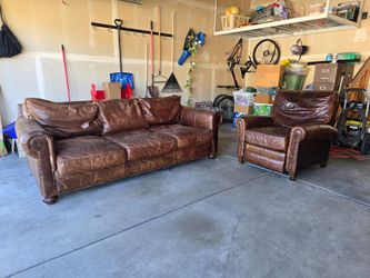 Restoration Hardware Lancaster Sofa & Reclining Armchair