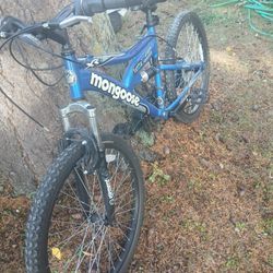 Mongoose Bike Missing One Grip. But Everything Else Is Fine Brakes Work Just A Little Bit Of Rust.