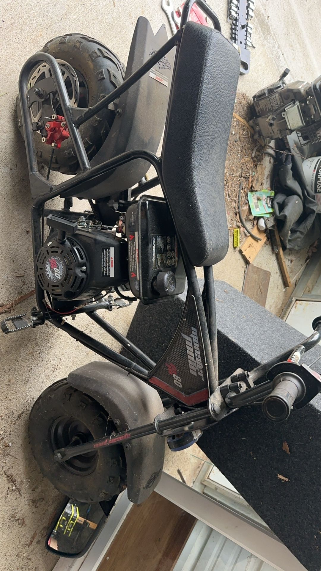 Honda 220 Motor ,Mini bike Runs And Drives , Gokart 