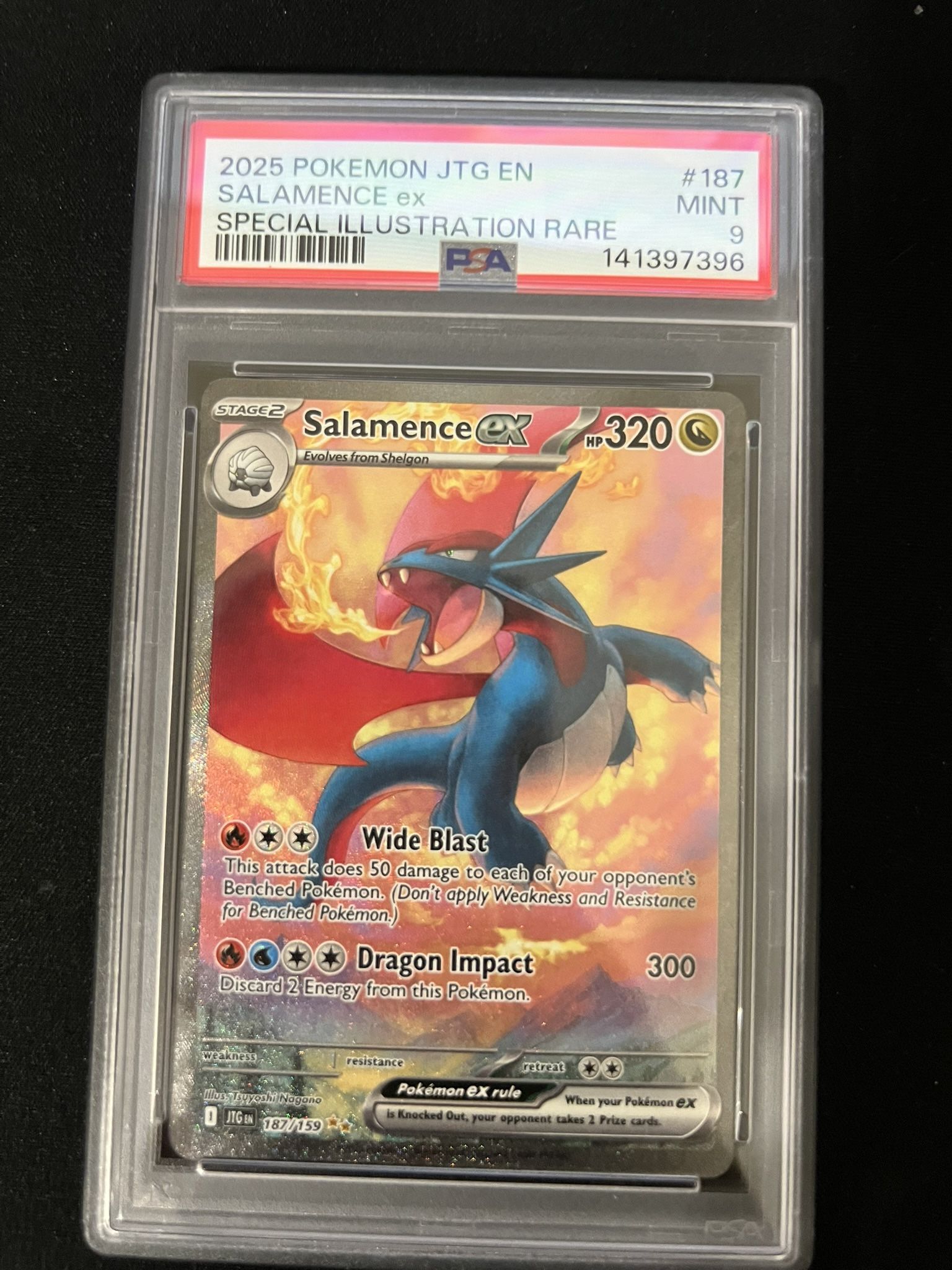 Pokemon Salamence SIR PSA 9