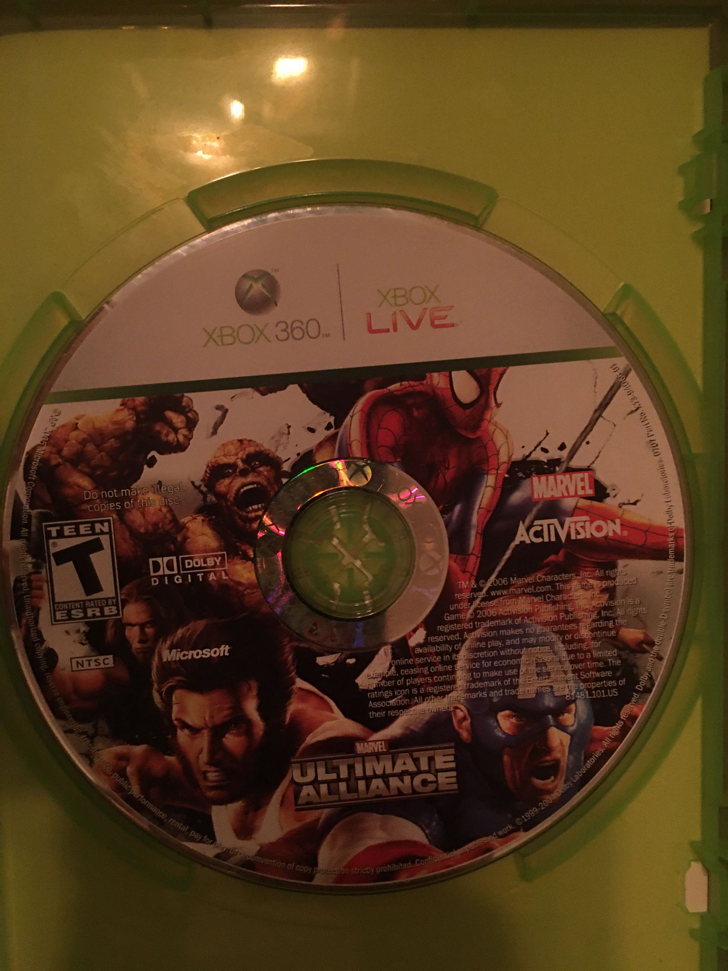 Xbox 360 ultimate alliance marvel