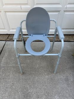 Portable Folding Bedside Commode Chair