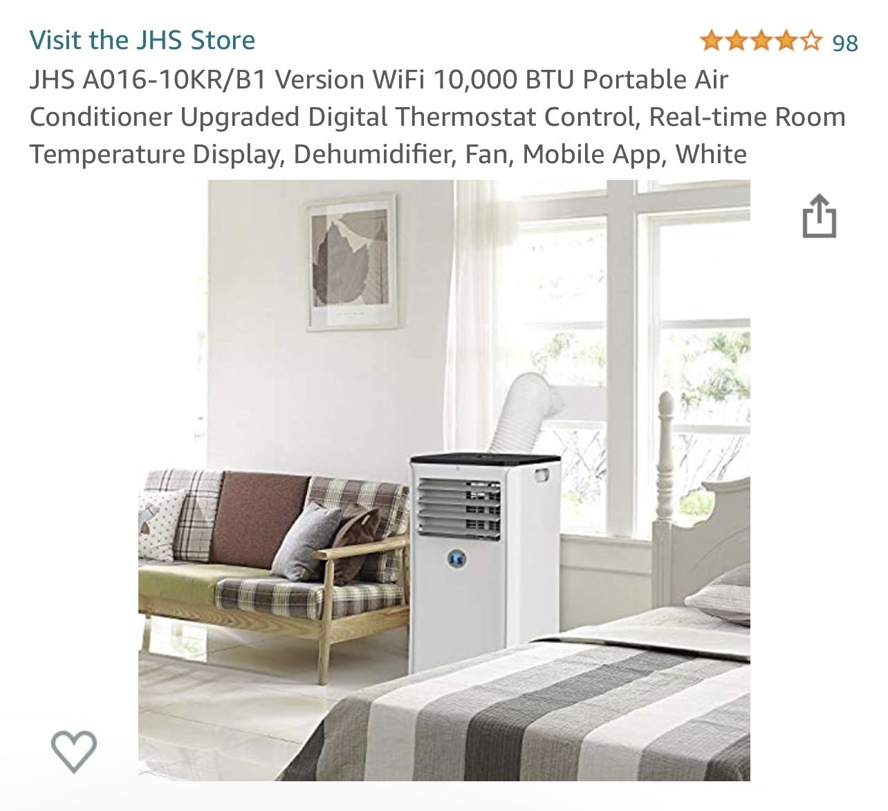 JHS Portable Air Conditioner for Sale in Kissimmee, FL OfferUp