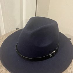 A Dark Blue cowboy Hat