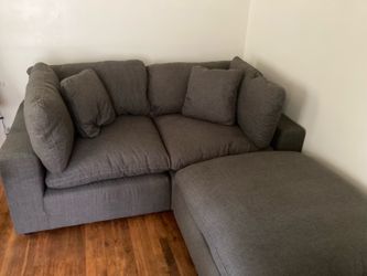 Gray modular couch