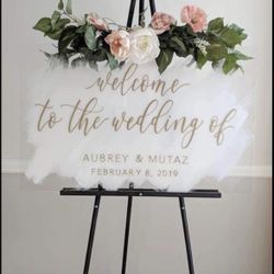 Acrylic Wedding Sign