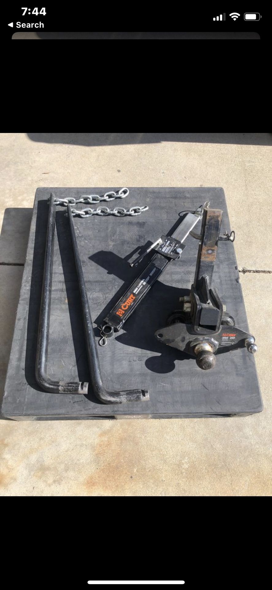 Curt 10k Weight distribution hitch and sway bar