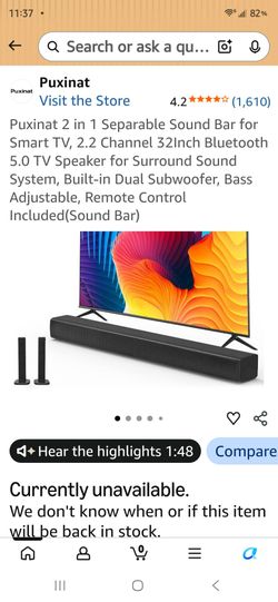 Blue tooth soundbar