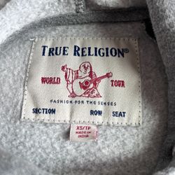 True Religion Zip Up Sweater!