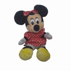 Minnie Mouse Plush Red Polka Dot Dress Vintage 1984 Disneyland Disney World