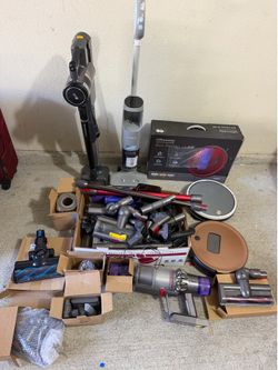 Vacuum & Robot Vacuum Lot – Dyson, LG, Tineco, BobSweep + Parts & Attachments