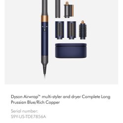 Dyson Airwrap™ Multi-styler Complete Long – Prussian Blue & Copper
