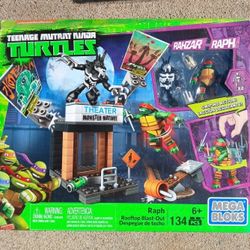 Mega Bloks Raph Rooftop Blast-Out Teenage Mutant Ninja Turtles 134 Pcs Sealed