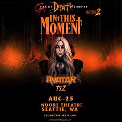 In This Moment Kiss Of Death Tour Aug 25th
