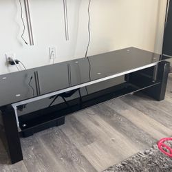 Tv Table Console/media Furniture Black 